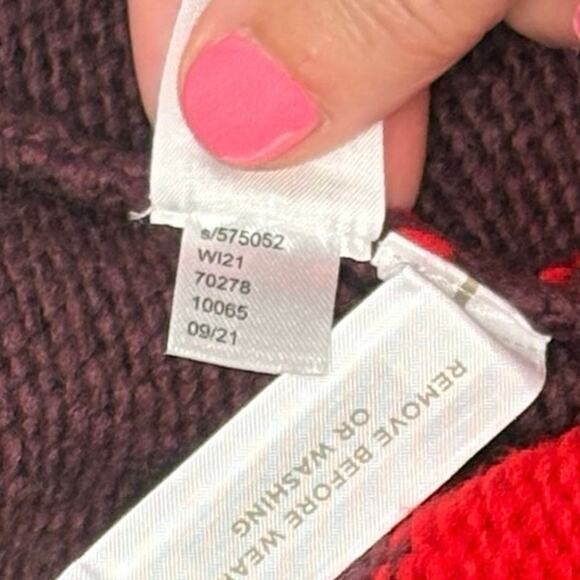 Ann Taylor Color Block Tunic Turtleneck Sweater Women's S | Pink Stripe | EUC - Picture 6 of 10